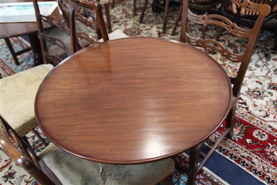 A George III mahogany tea table, W.3ft 1.5in. H.2ft 4in.